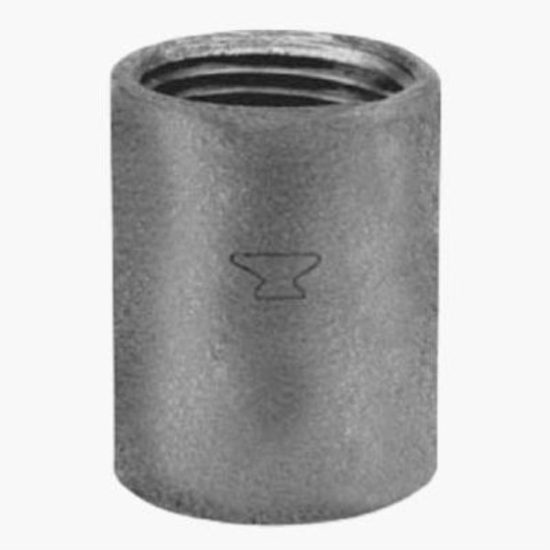 Anvil 1 In. Malleable Black Iron Standard Merchant Coupling