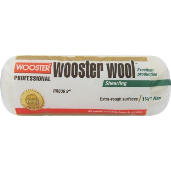 Wooster Wool 9 In. x 1-1/4 In. Lambskin Paint Roller Cover
