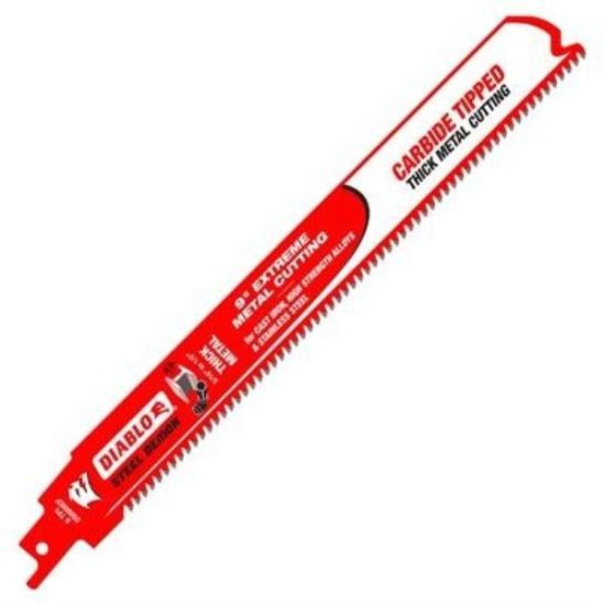Diablo Steel Demon 9 In. 8 TPI Carbide Thick Metal Reciprocating Saw Blade