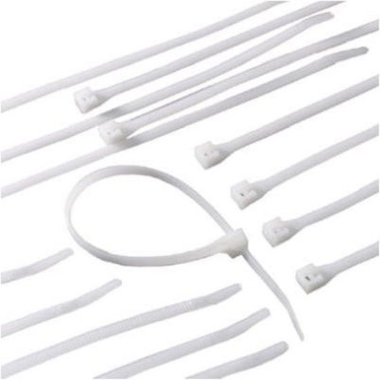 Gardner Bender DoubleLock 8 In. x 0.17 In. Natural Color Nylon Cable Tie (100-Pack)
