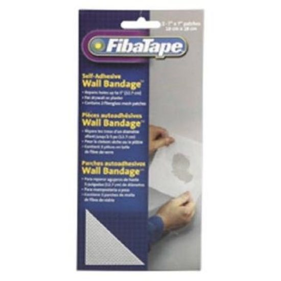 FibaTape Wall Bandage 7 In. x 7 In. Self-Adhesive Drywall Patch (2-Pack)