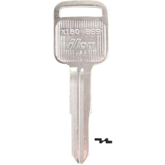 ILCO GM Nickel Plated Automotive Key, B69 / X180 (10-Pack)
