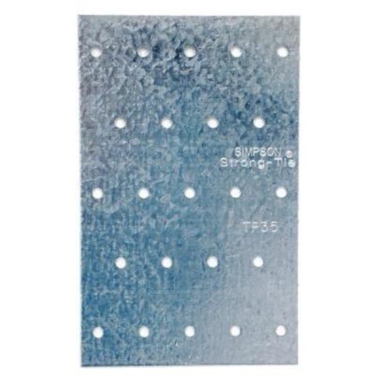Simpson Strong-Tie 3-1/8 in. W. x 5 in. L. Galvanized Steel 20 Gauge Tie Plate