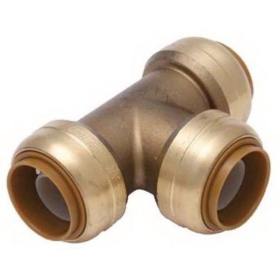 SharkBite 3/4 In. x 3/4 In. x 3/4 In. Brass Push-to-Connect Tee