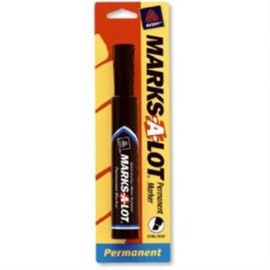 Marks-A-Lot Black Regular Chisel Tip Permanent Marker