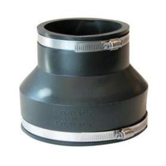 Fernco 6 In. x 4 In. Flexible PVC Coupling