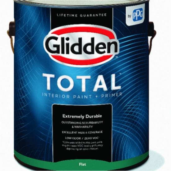 Glidden Total Interior Paint + Primer Flat Midtone Base 1 Gallon