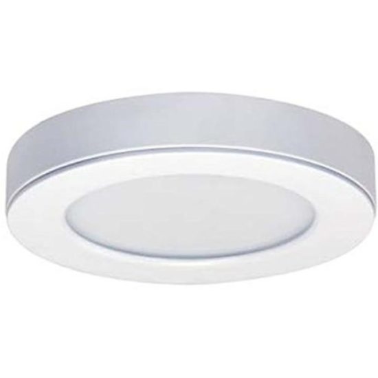 Satco Blink 6 In. White 610-Lumen LED Flush Mount Light Fixture