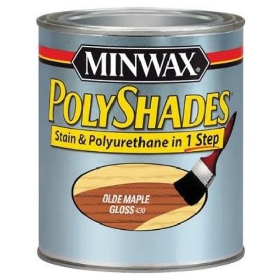 Minwax Polyshades 1 Qt. Gloss Stain & Finish Polyurethane In 1-Step, Olde Maple