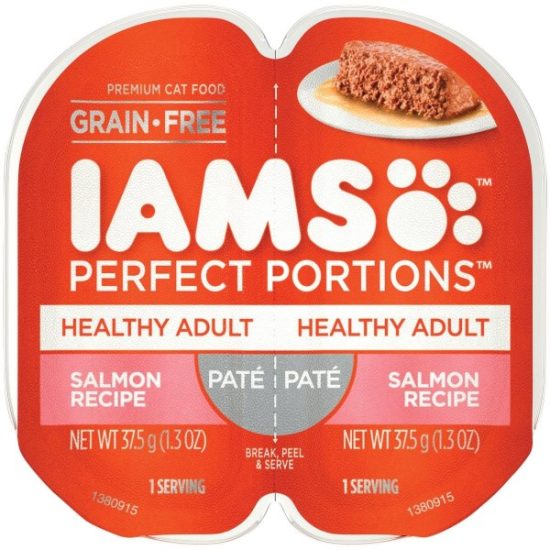 Iams Perfect Portions Healthy Adult 2.6 Oz. Salmon Flavor Adult Wet Cat Food