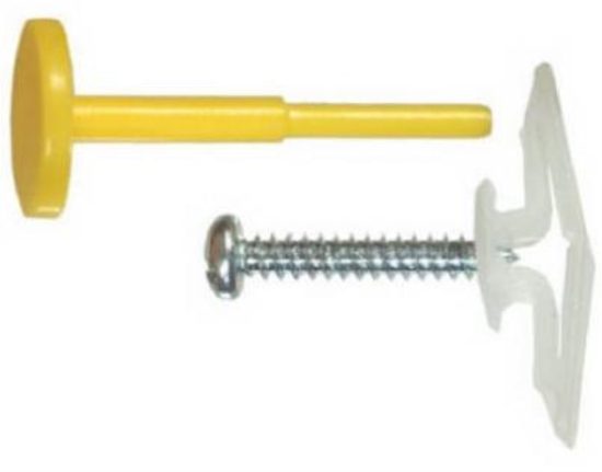 Hillman 3/8 In. Medium Yellow Plastic Anchor (10 Ct.)