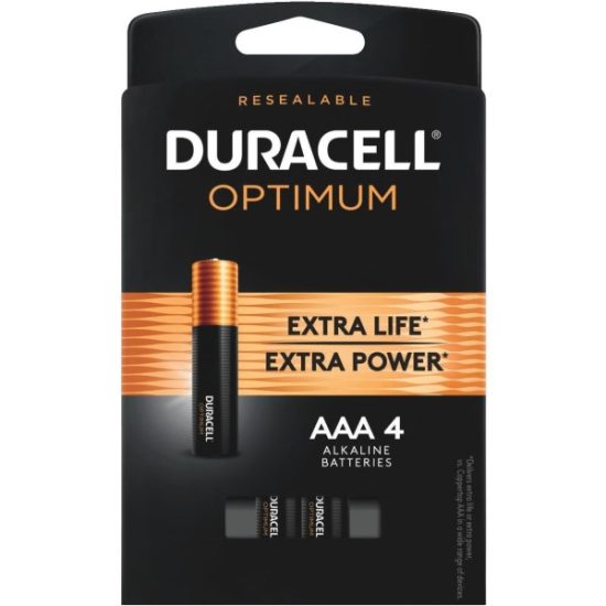 Duracell Optimum AAA Alkaline Battery (4-Pack)