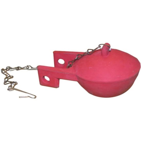 Lasco Kohler Universal Red Rubber Ball Shaped Replacement Flapper with Chain