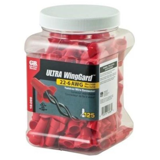 Gardner Bender WingGard Medium Red 22 AWG to 6 AWG Wire Connector (125-Pack)
