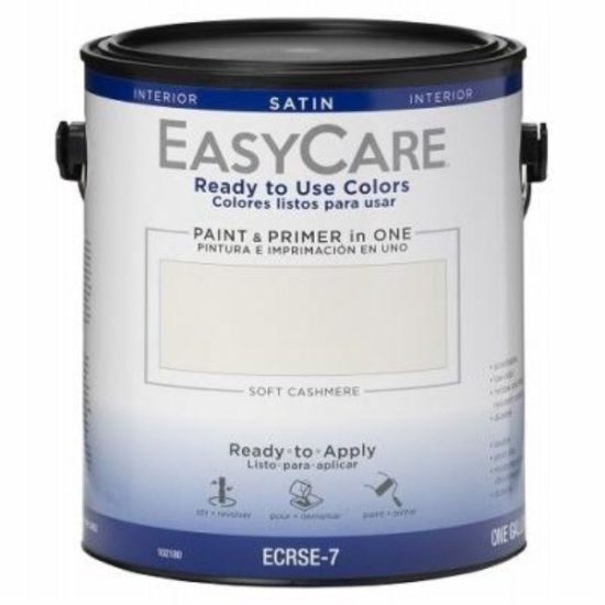 Ready To Use Colors Paint & Primer, Interior Satin Acyrlic, Soft Cashmere, Gallon