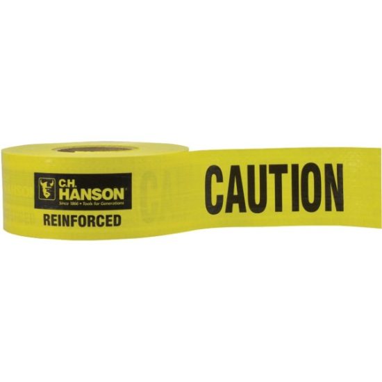C.H. Hanson 3 In. x 500 Ft. 5 mil Reinforced Caution Tape