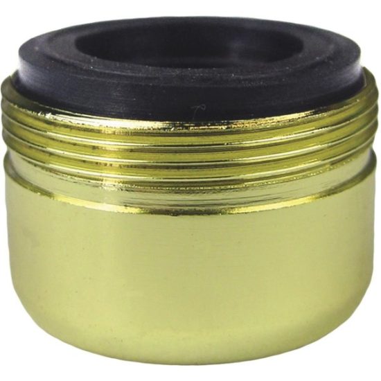 Lasco 2.2 GPM Dual Thread Aerator, Polished Brass