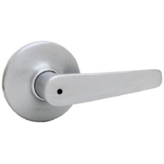 Kwikset Satin Chrome Delta Privacy Door Lever
