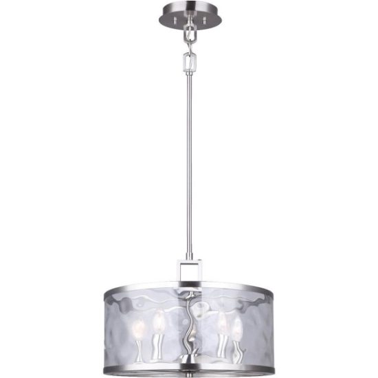 Home Impressions Cala 5-Bulb Brushed Nickel Incandescent Pendant Light Fixture