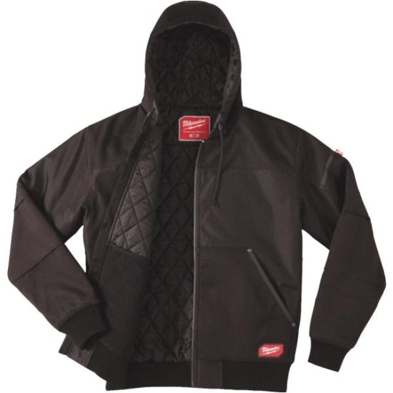 Milwaukee Gridiron Large Black Polyester Hooded Jacket