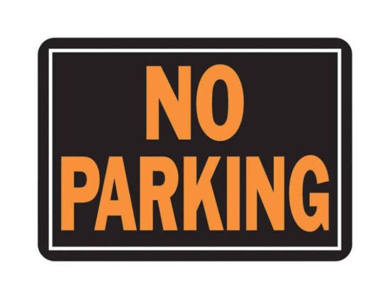 Hy-Ko Aluminum Sign, No Parking
