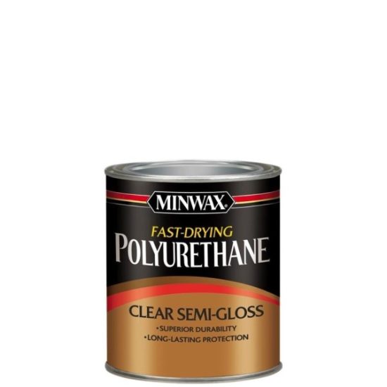 Minwax Semi-Gloss Fast-Drying Interior Polyurethane, 1 Qt.