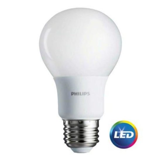 Philips 60W Equivalent Soft White A19 Medium LED Light Bulb (2-Pack)