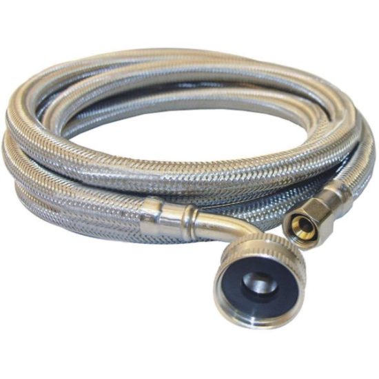 Lasco 3/8 In. x 3/4 In. x 72 In. L Stainless Steel Dishwasher Connector