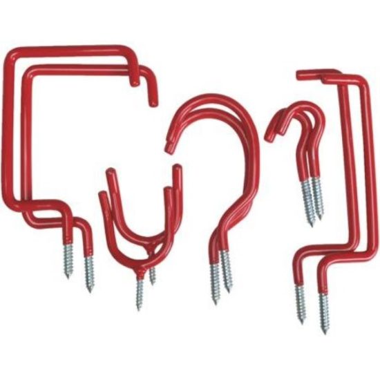 Screw-In Vinyl Coated Storage Hook Set