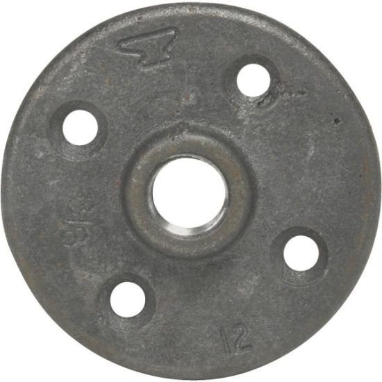 Anvil 1-1/2 In. x 4-1/4 In. Black Iron Floor Flange