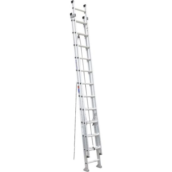 Werner 24 Ft. Aluminum Extension Ladder with 300 Lb. Load Capacity Type IA Duty Rating