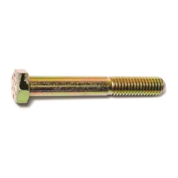 thumbnail image 2 of 3/8-16 X 2-1/2" NC Grade 5 Hex Cap Screws – Zinc Plated Bolts, Coarse Thread (QTY 50) 2 of 5