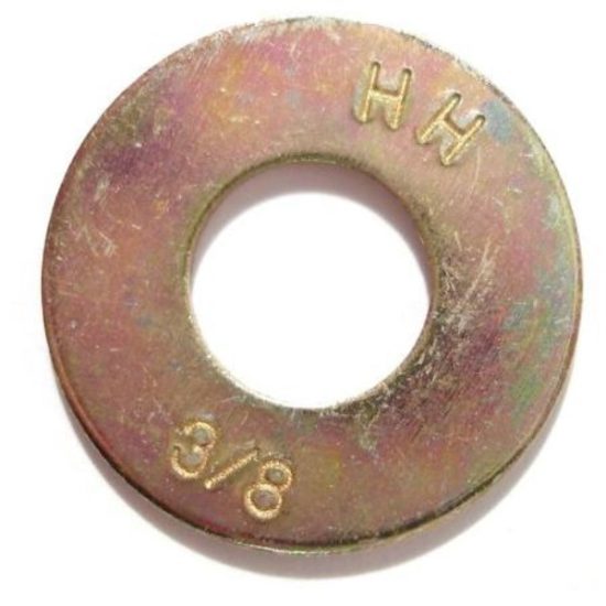 3/8  x 7/16  x 1  Zinc Plated Grade 8 Steel USS Flat Washers FLWSRS-063