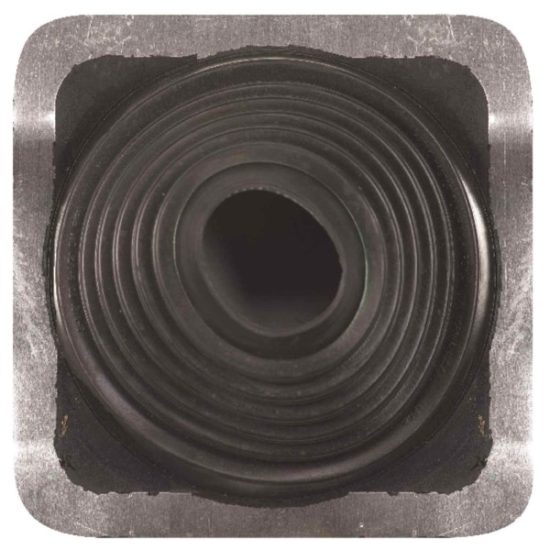 Oatey Master Flash 3 In. x 6 In. Aluminum w/EPDM Rubber Roof Pipe Flashing