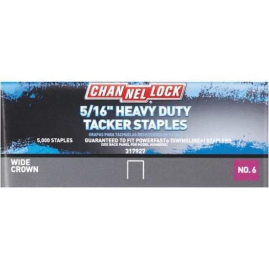 Channellock No. 6 Hammer Tacker Staple, 5/16 In. (5000-Count)