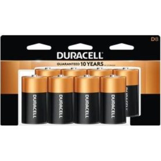 Duracell CopperTop D Alkaline Battery (8-Pack)