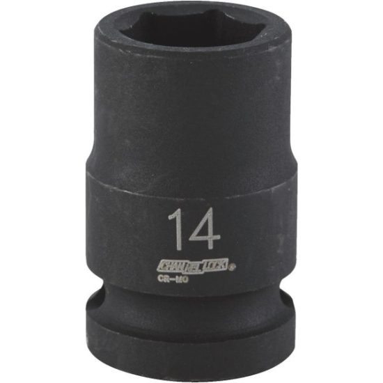 Channellock 1/2 In. Drive 14 mm 6-Point Shallow Metric Impact Socket