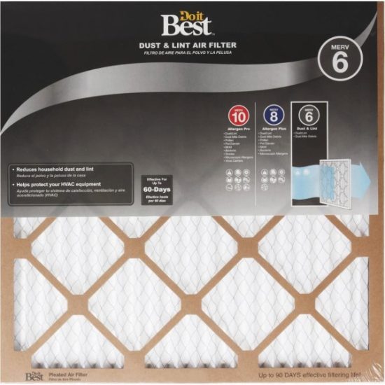 True Blue 10 In. x 24 In. x 1 In. Basic Protection MERV 7 Furnace Filter