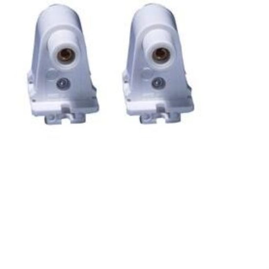 Philips Spring Loaded Slim-Line Tombstone Single Pin T8/T12 Fluorescent Lampholder (2-Pack)