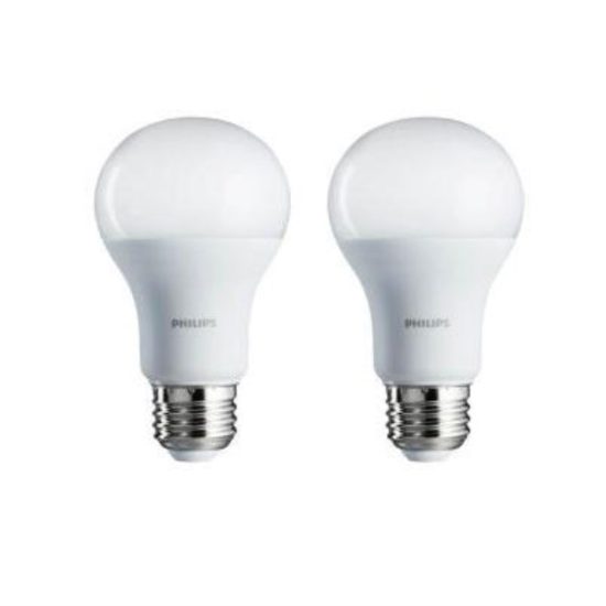 Philips 100W Equivalent Soft White A19 Medium LED Light Bulb (2-Pack)