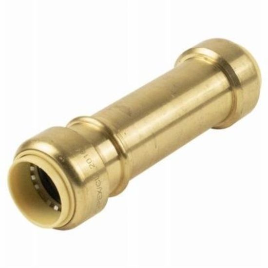 ProLine 1/2 In. x 1/2 In. Brass Push Fit Repair Coupling