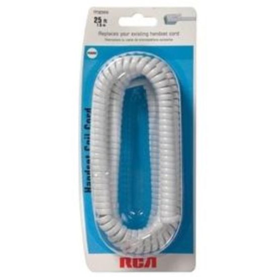 RCA 25 Ft. White Phone Cord