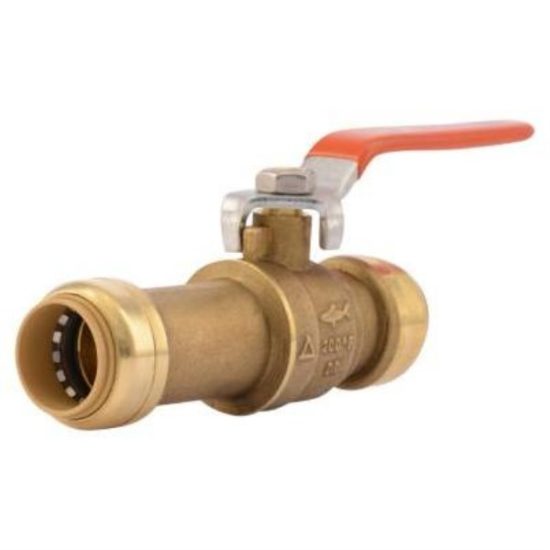 SharkBite 3/4 In. Brass Push-Fit Slip Ball Valve