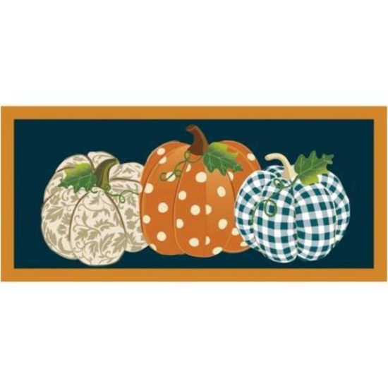 PATTERNED PUMPKIN SASSAFRAS MAT
