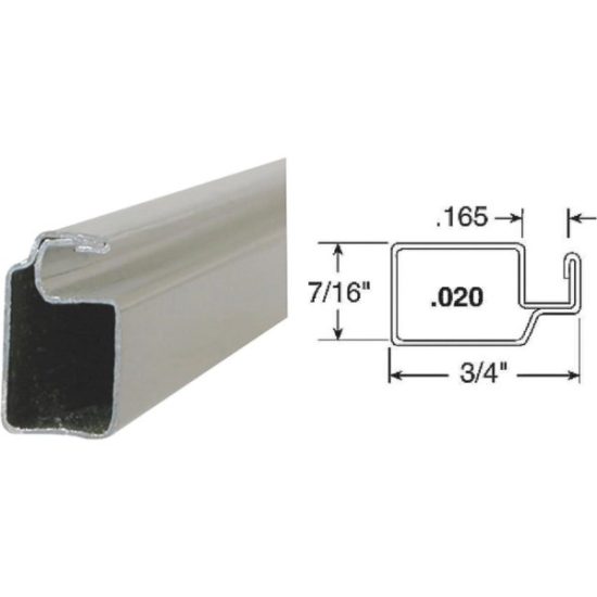 Prime-Line Make-2-Fit 3/4 x 7/16 x 94 Mill Aluminum Screen Frame