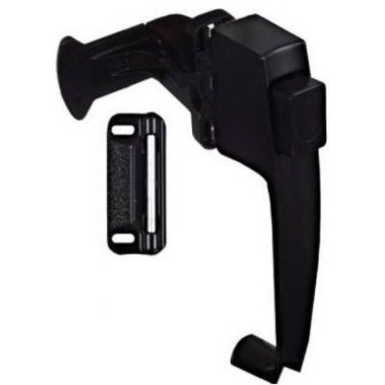 National Black Push Button Latch