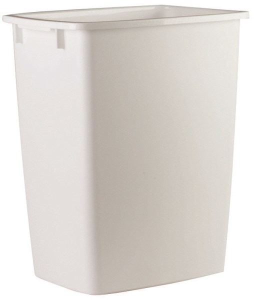 Rubbermaid 36 Qt. White Wastebasket