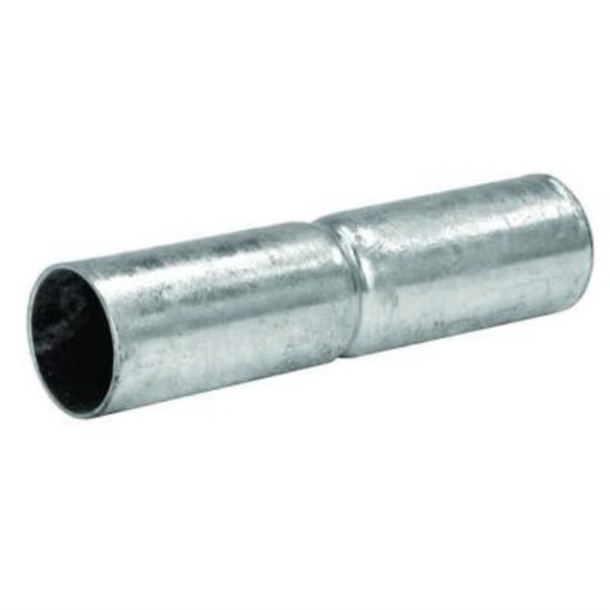 Midwest Air Tech 6 In. L. x 1-3/8 In. Dia. Zinc Coated Galvanized Steel Rail Sleeve