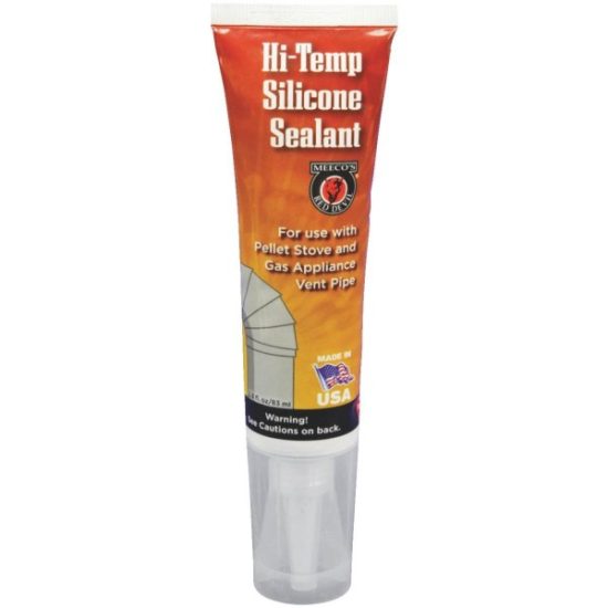 Meeco's Red Devil 2.7 Oz. Red Silicone Hi-Temp Sealant