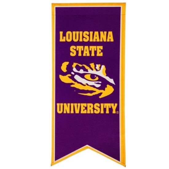 Evergreen 12.5 in. x 28 in. Louisiana State University Garden Banner Flag